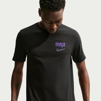 Nike Mens Nike FC Barcelona Kobe Soccer T-Shirt in Black | IQ4991-010