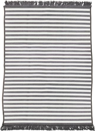 done. Teppich »OUTSIDE« rechteckig 10 mm Höhe Flachgewebe, gestreift, mit Fransen, In- und Outdoor geeignet