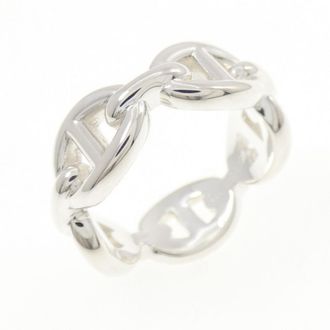 Herm&egrave;s Silver 925 Band Ring (Pre-Owned)