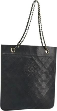Chanel Pre-owned Tote Bags, female, Black, Size: ONE SIZE Pre-owned Vintage Tote Bag