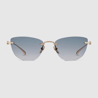 Gucci Cat-eye Sunglasses, Gold
