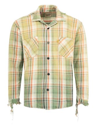 Gallery Dept. Marley frayed-detailed shirt - unisex - Cotton - M - Green