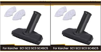 OEM 2 Cepillos De Mano Para Limpiador A Vapor Con Pa&ntilde;o De Microfibra Para Limpiador A Vapor Sc1 Sc2 Sc3 Sc4sc5