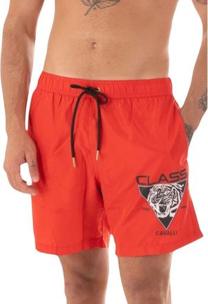 Just Cavalli Logo Zwemkleding - Heren - Strandmode - Rood - 2XL - Polyester - Badmode