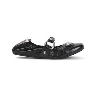 Balenciaga Black Embellished Ballet Flats