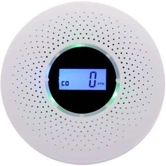 OEM Detector De Humo, Detector Combinado De Humo Y Mon&oacute;xido De Carbono, Alarma Compuesta Con Aviso Sonoro Y Pantalla Digital, Funciona Con Pilas