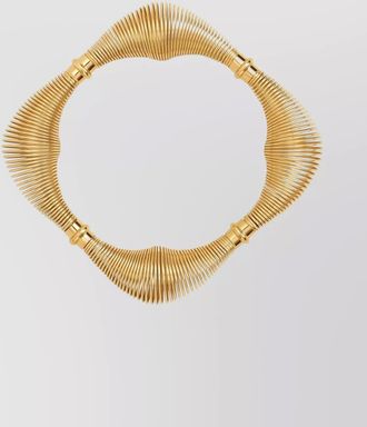Alaia spiral design gold-tone necklace