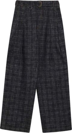 Burberry Katoenen Casual Broek - Dames - Straight fit broeken - Zwart - W26 - Katoen - Broeken