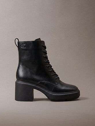 Calvin Klein Botas De Piel Con Tac&oacute;n Grueso De Plataforma