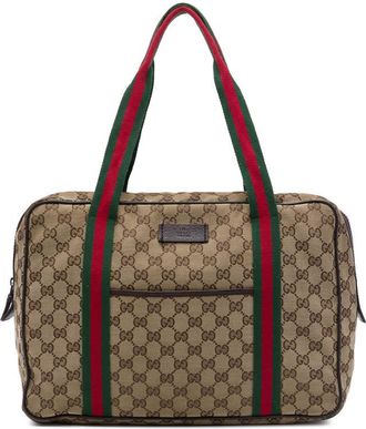 Gucci Pre-owned Gucci GG Canvas Web Business Bag Unisex A0GUF4XEHS3JVCIZ