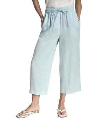 DKNY Dkny Pull On Straight Leg Linen Pant