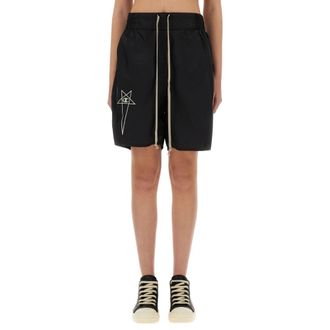 Rick Owens Casual Shorts, female, Black, Size: XS Shorts With Logo