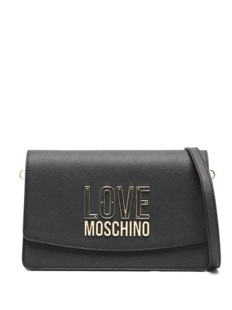 Love Moschino Borsa a spalla con logo - Nero