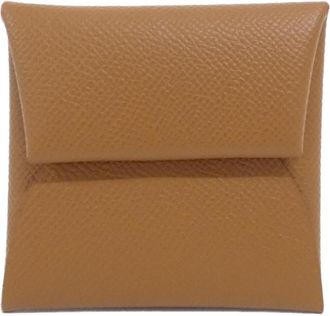 Herm&egrave;s Gold Brown Epsom Leather Coin Purse/Coin Case (Pre-Owned)