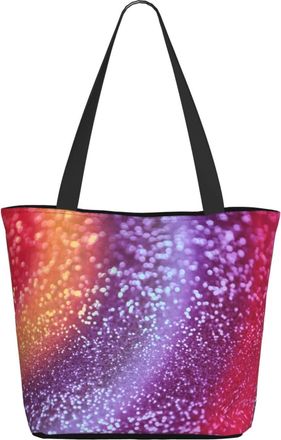 AOOEDM Colorful Glitter Sparkle Ladies Shopping Bag 13x11x7in.The Perfect ValentineS Day Gift.It Is The Best ValentineS Day Gift For Mom, Daughter, Wife,Etc