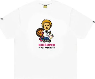 A Bathing Ape T-shirt con stampa grafica KidSuper - Bianco