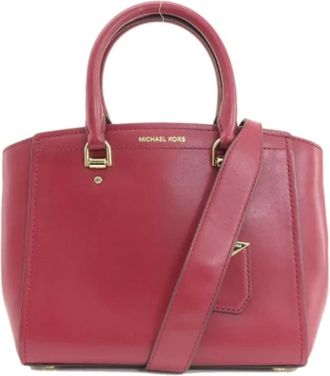 Michael Kors Pre-owned Handbags, female, Red, Size: ONE SIZE Pre-owned Leather handbags