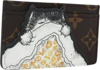 Louis Vuitton Pre-owned Wallets, female, Brown, Size: ONE SIZE Pre-owned Vintage Monogram Card Case