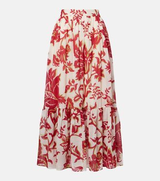 Etro Paisley cotton maxi skirt