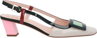 Roger Vivier Lacquered Patent Calfskin Slingback Pumps