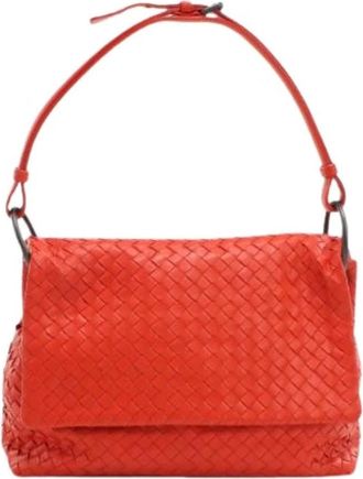 Bottega Veneta Pre-owned Shoulder Bags, female, Red, Size: ONE SIZE Pre-owned Vintage Shoulder Bag