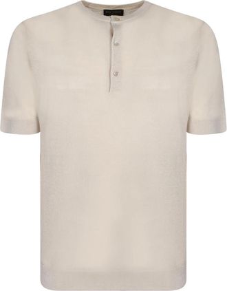Dell'Oglio Trui met korte mouwen - Heren - Polos - Wit - L - Tops