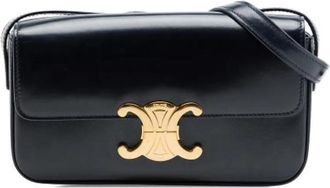 Celine Pre-owned Shoulder Bag - Dames - Vintage Schoudertas - Zwart - ONE Size - Leer - Vintage
