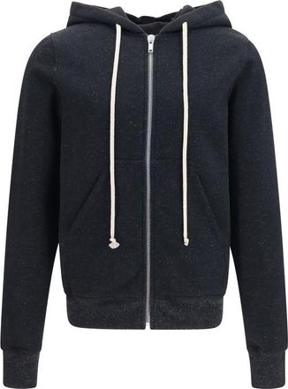Rick Owens Black Cotton Mens Sweatshirt