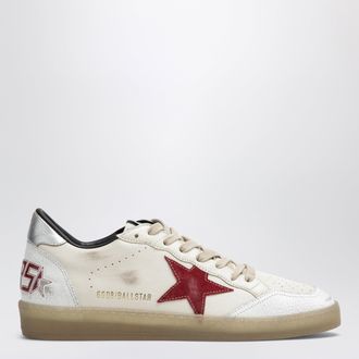 Golden Goose Sneakers Ball Star beige burro/bianca/rossa