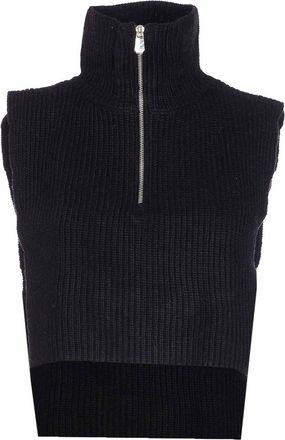 Pinko Cipro Knitted Neck Warmer With Zip