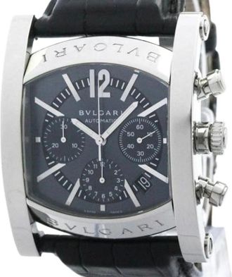 Bulgari Pre-owned Watches, male, Gray, Size: ONE SIZE Pre-owned Assioma Aa48Sch Wristwatch