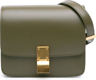 Celine Pre-owned Womens Classic Box Bag - Dark Green Leather - One Size