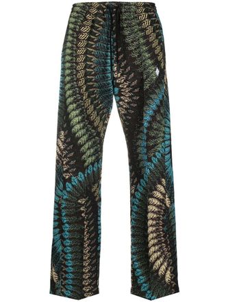 Marcelo Burlon Ruimvallende broek - Bruin