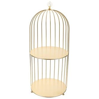 Hemoton Cupcake St&auml;nder Metall Vogelk&auml;fig Tortenst&auml;nder Tortenplatte Kuchenplatte Muffin Etagere Dessertteller Kosmetik Schmuck Organizer f&uuml;r Hochzeit Bankett