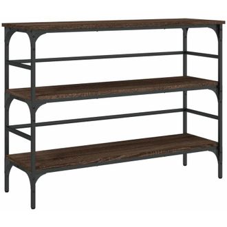 vidaXL Console Table Brown Oak 100x32x75 cm Engineered Wood Vidaxl