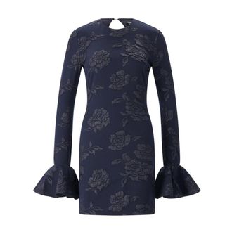 Rotate Rotate Birger Christensen, Dames, Jurken, Blauw, Maat: M Viscose