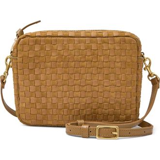 Clare Vivier Midi Sac Woven Crossbody Bag in Sequoia at Nordstrom