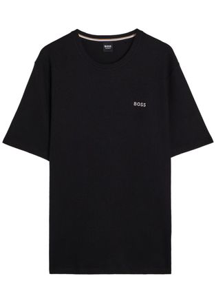 BOSS Boss Waffle Cotton-blend T-shirt - Black - L