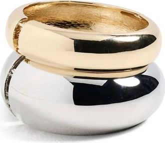 Shashi Wayne Bangle Set In Gold/silver