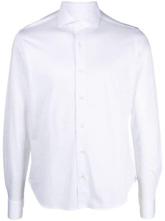 Orian long-sleeve button-up shirt - White