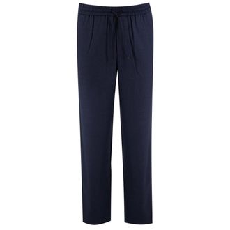 Sease Straight Trousers, male, Blue, Size: 2XL Drawstring Wool Trousers