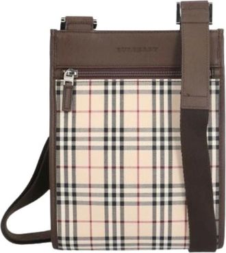 Burberry Vintage, unisex, Beige, ONE Size, Pre-owned Canvas Schoudertas