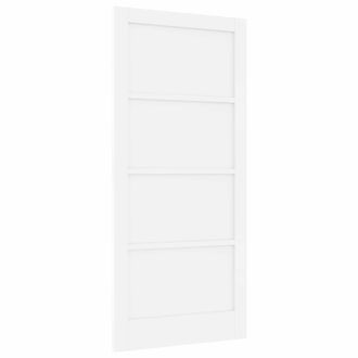 vidaXL Puerta Interior 93 X 202 Cm Madera Contrachapada Blanco Vidaxl