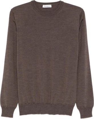 KANGRA crew neck sweater - Brown