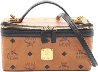 MCM Borsa MCM Pre-owned Visetos PVC Coated Canvas Leather 2way - - Pre-owned - Donna - Marrone - ONE SIZE
