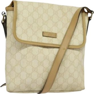 Gucci Pre-owned Plastic Cross Body Bag - Dames - Vintage Schoudertas - Beige - ONE Size - Vintage