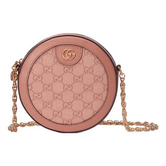 Gucci (WMNS) Gucci Ophidia GG Mini Round Shoulder Bag Pink 550618-FACC5-5748
