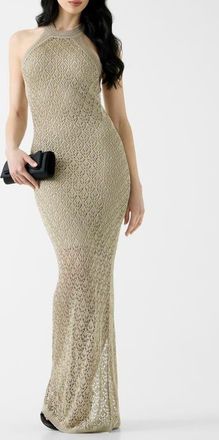 Guess Pointelle Stitch Gown in Medium Beige at Nordstrom, Size X-Large