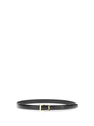 Saint Laurent Cassandre Belt - Black