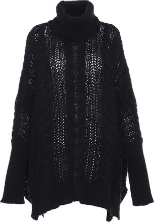 Faina Trui met coltrui Dames zwart